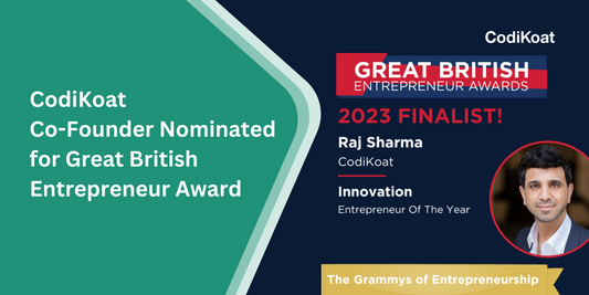 CodiKoat Co-Founder Shortlisted for the 2023 Great British Entrepreneur Awards